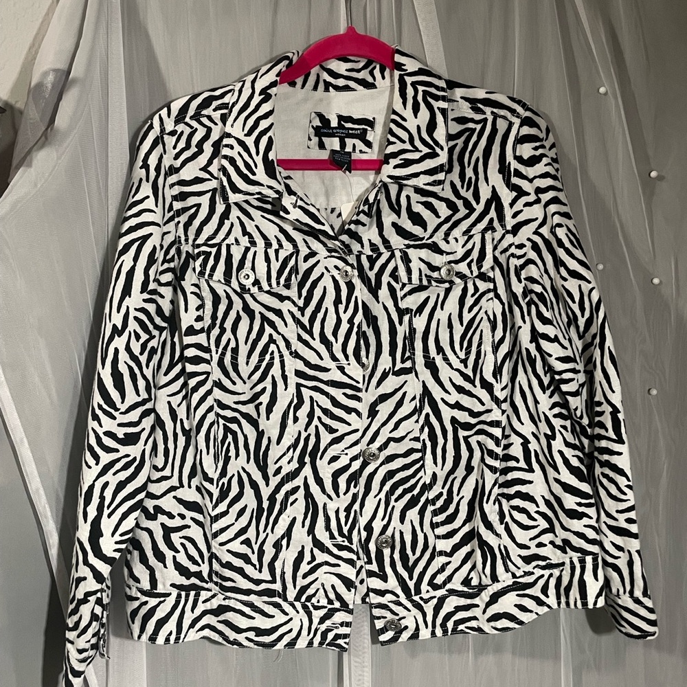“Saint Tropez West” 🦓 Zebra Jacket VTG